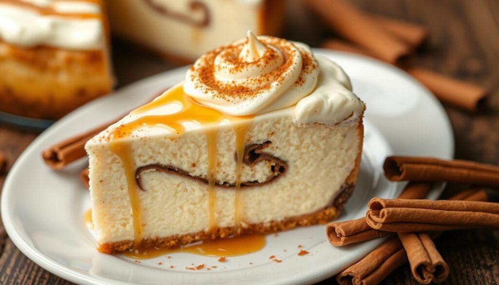 Creamy Cinnamon Roll Cheesecake