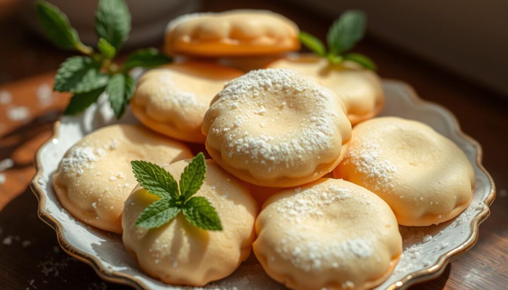 Freshly baked madeline cookies