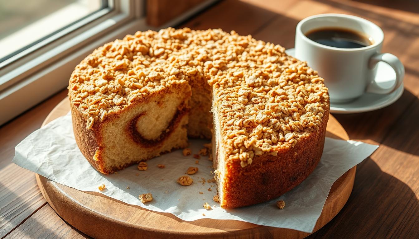 coffee cake recipe with oatmeal streusel​