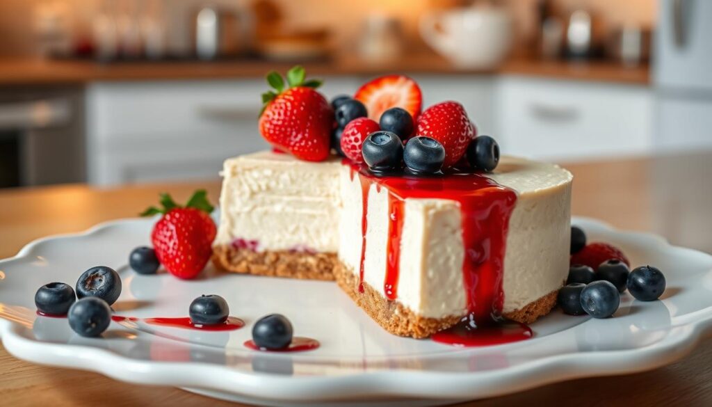 delicious no-bake cheesecake