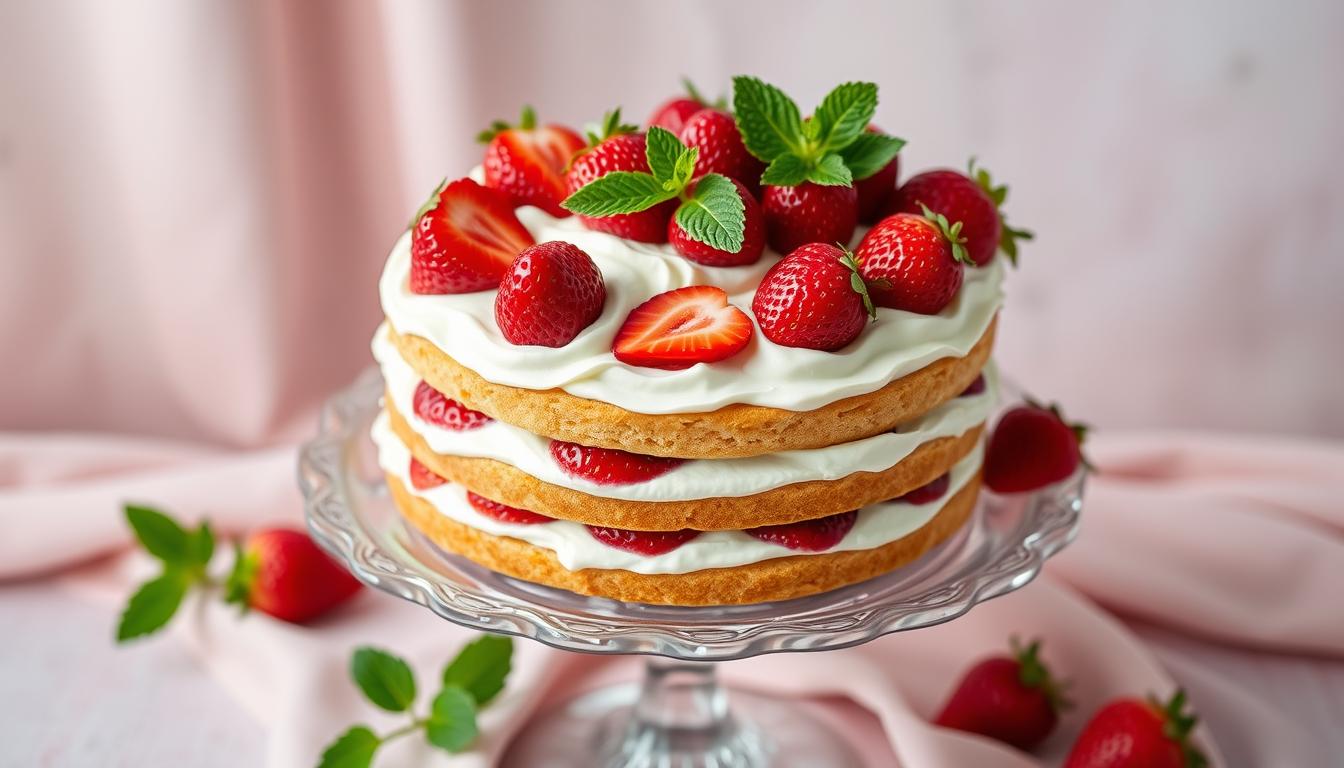 strawberry cream cheese cake