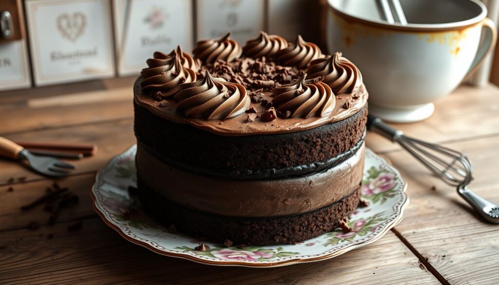 traditional 1920s chocolate cake