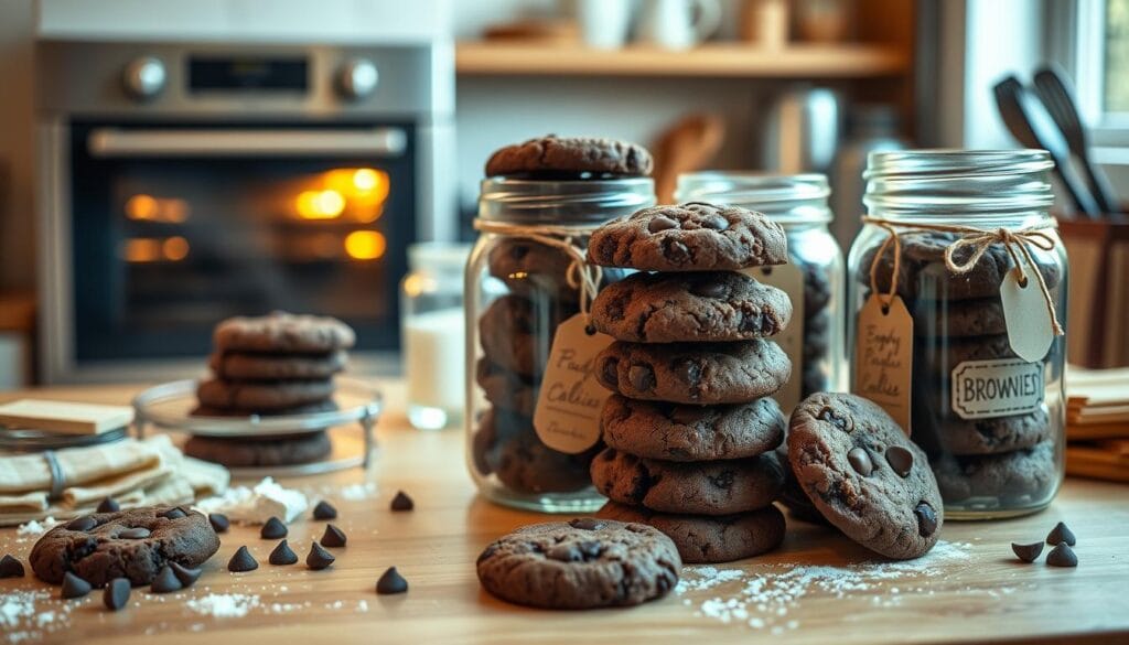 fudgy cookies storage