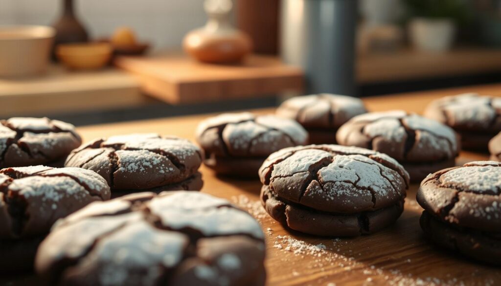 fudgy mini cookies