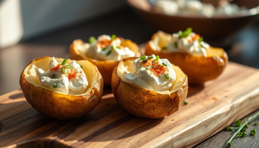 Cottage Cheese Loaded Baked Potato